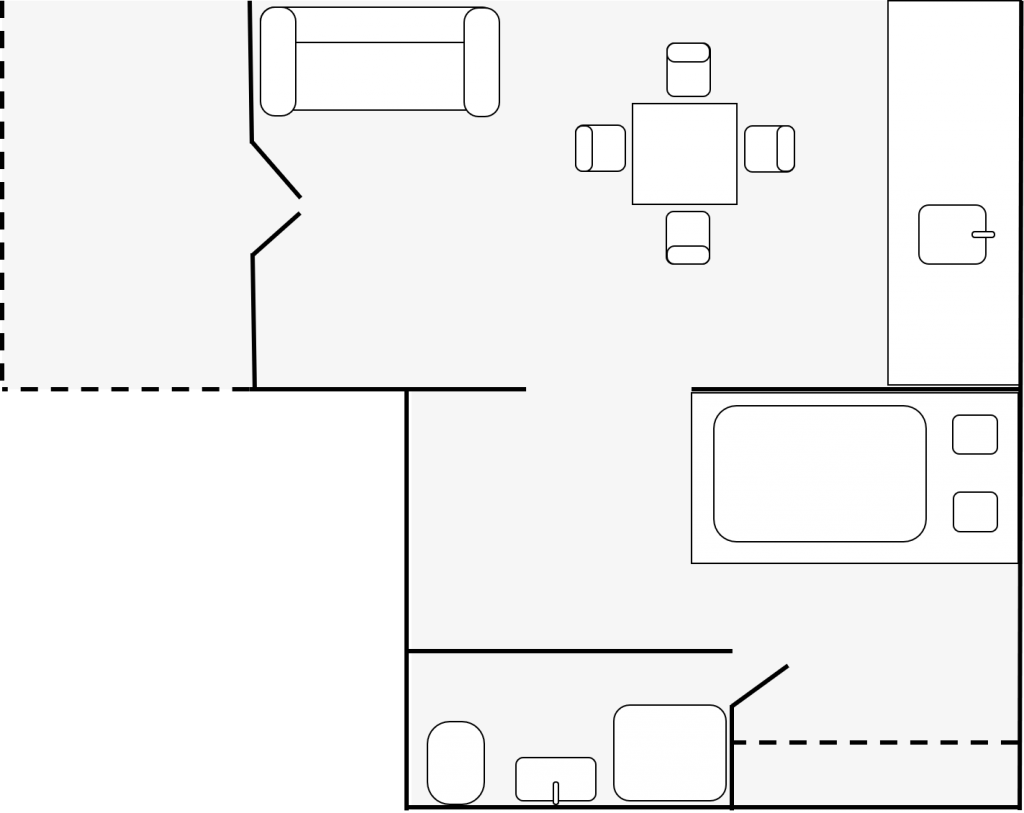 Plan de l’appartement Côté Piscine La Villa Jasmin Montauroux